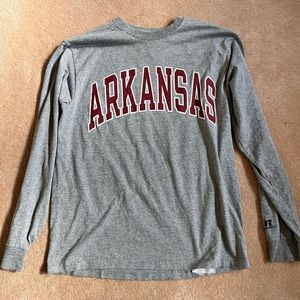 Gray Arkansas long sleeve shirt